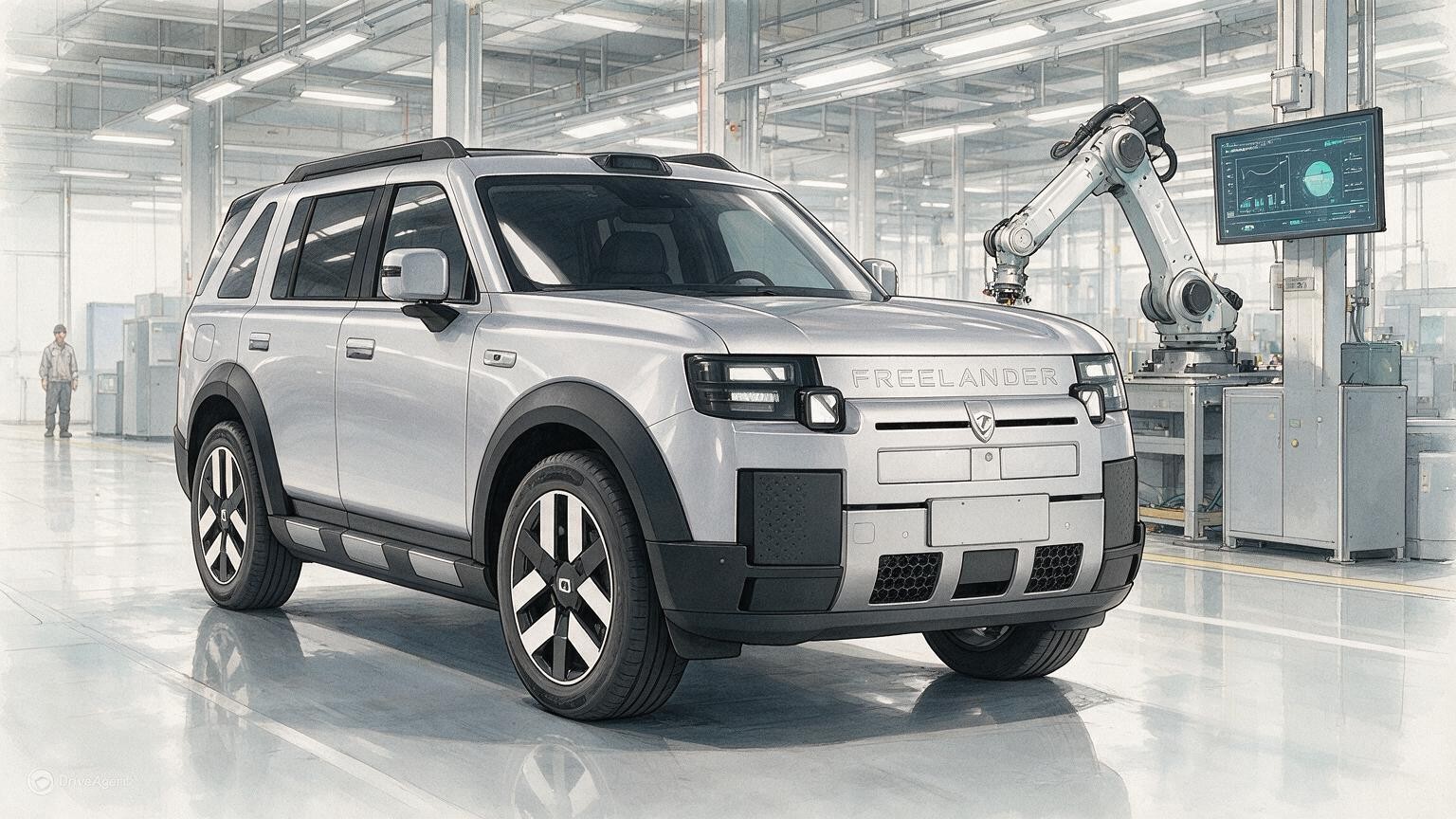 DriveAgent illustration of the Freelander 8