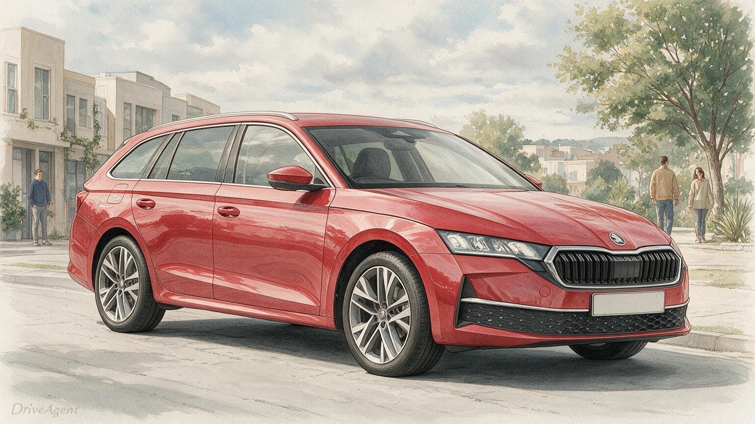 DriveAgent illustration of the Škoda Octavia