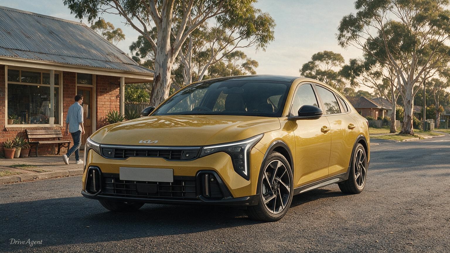 DriveAgent illustration of the Kia K4 GT-Line hatch