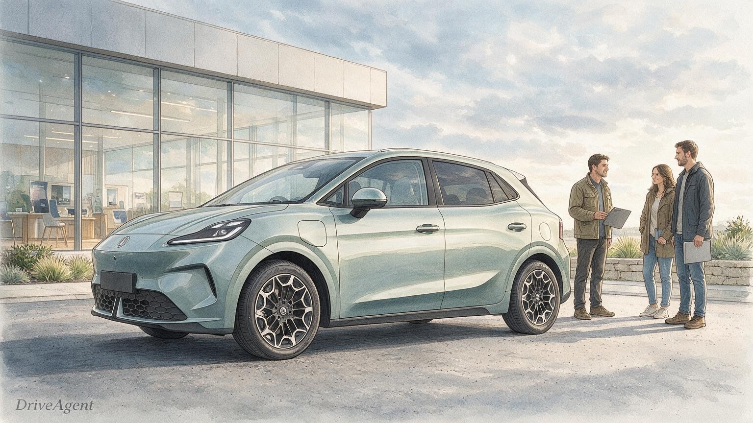 DriveAgent illustration of the MG MG4 EV Urban