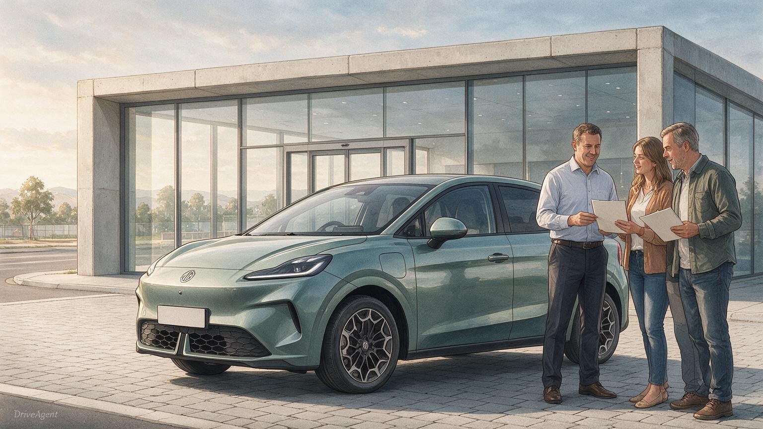 DriveAgent illustration of the MG MG4 EV Urban