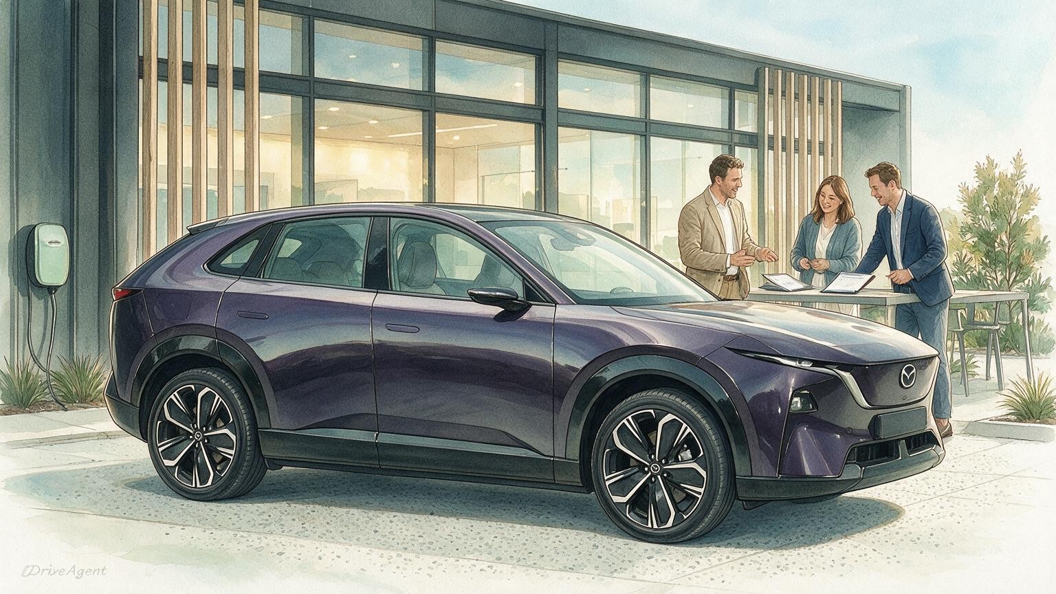 DriveAgent illustration of the Mazda CX-6e