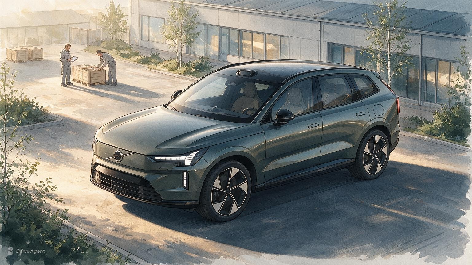 DriveAgent illustration of the Volvo EX60