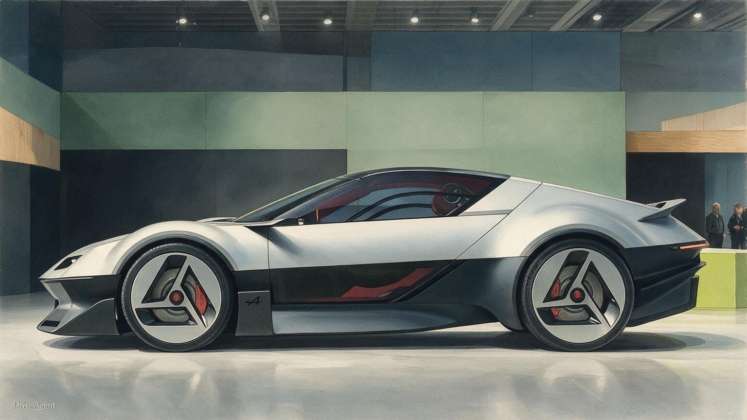 DriveAgent illustration of the Alpine A310 Vision