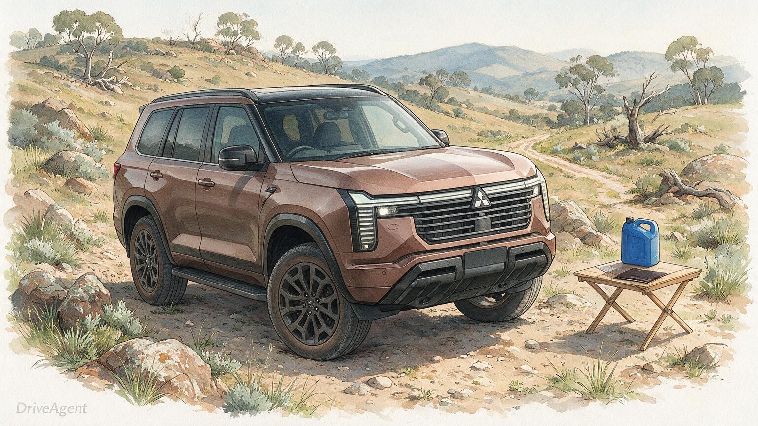 DriveAgent illustration of the Mitsubishi Pajero