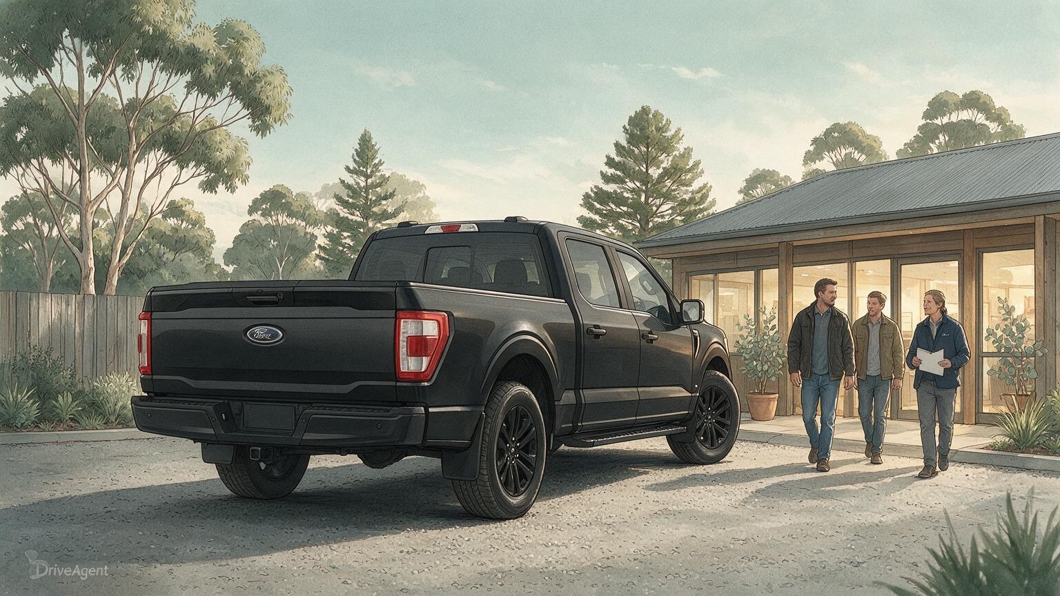 DriveAgent illustration of the Ford F-150 Lariat Black Edition