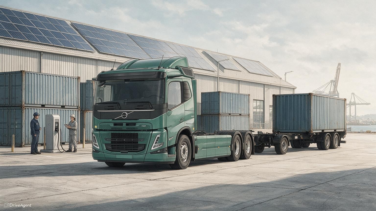 DriveAgent illustration of the Volvo FM Electric