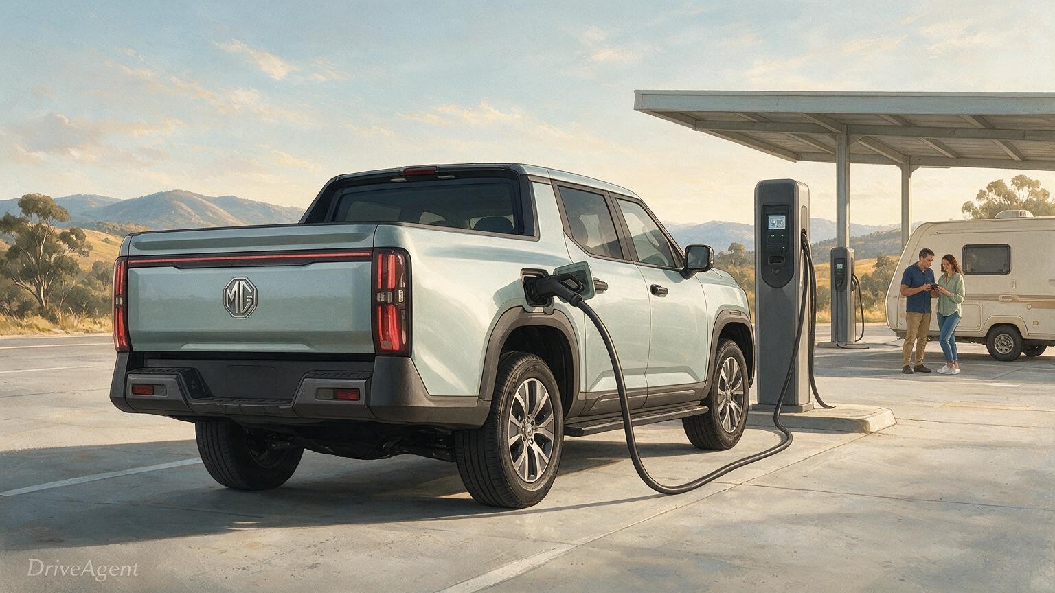 DriveAgent illustration of the MG U9 EV