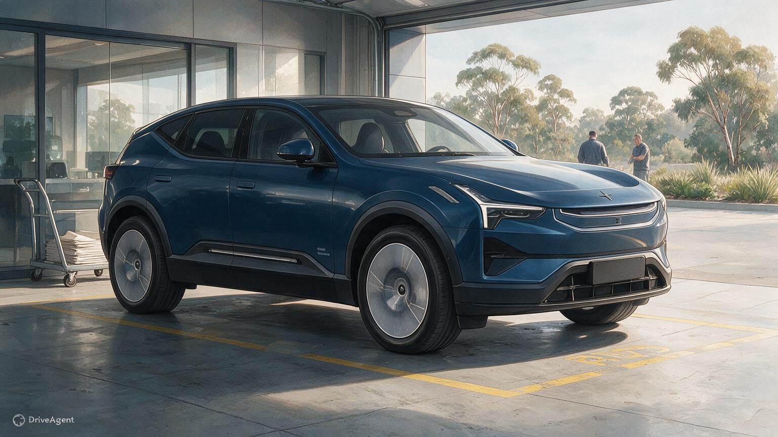 DriveAgent illustration of the Polestar 3