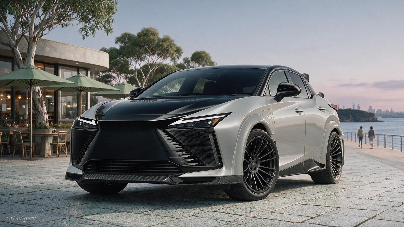 AI editorial illustration of the Lexus RZ600e F Sport Performance special edition, official overseas launch reference