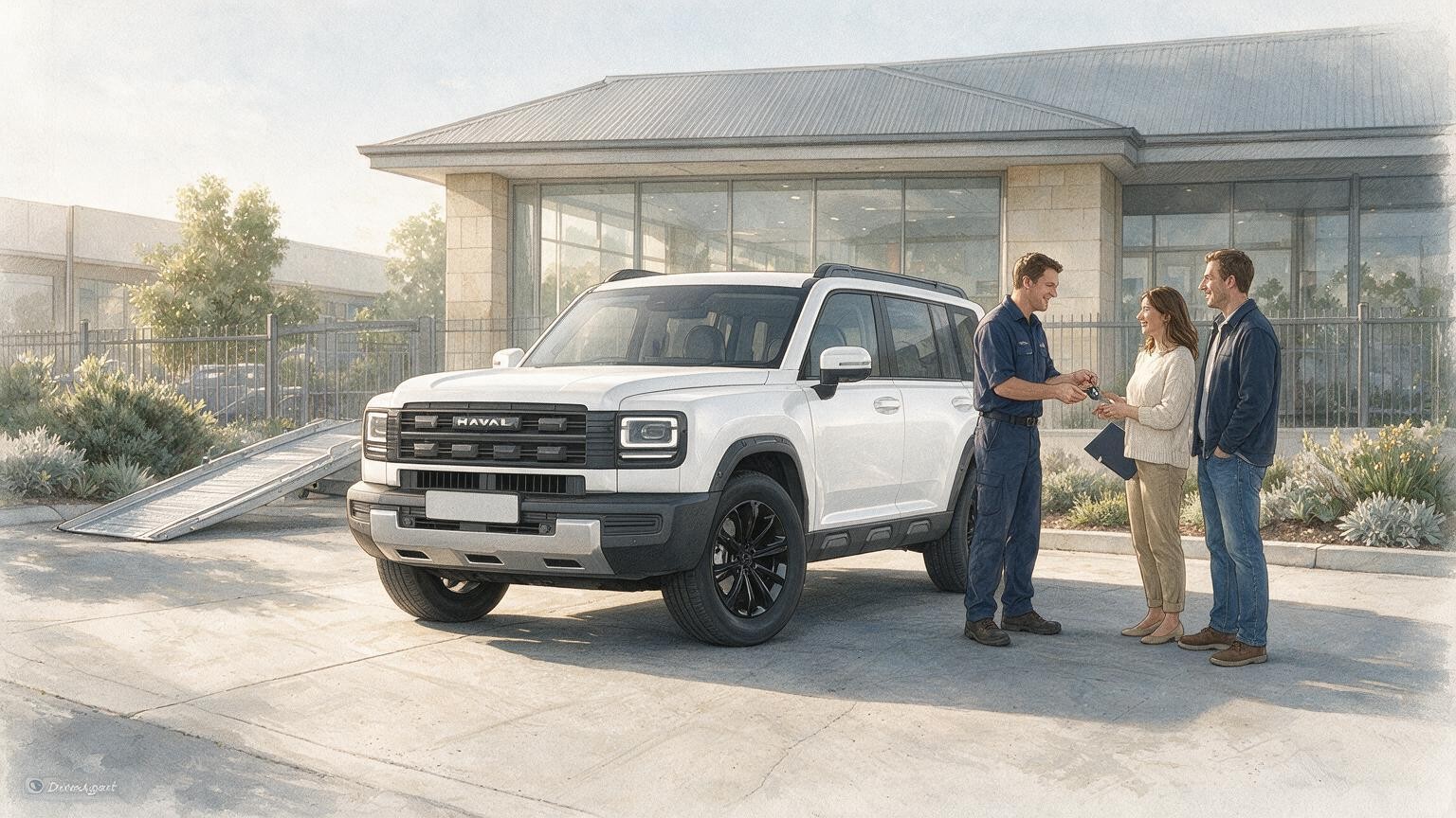 DriveAgent illustration of the GWM Haval H7