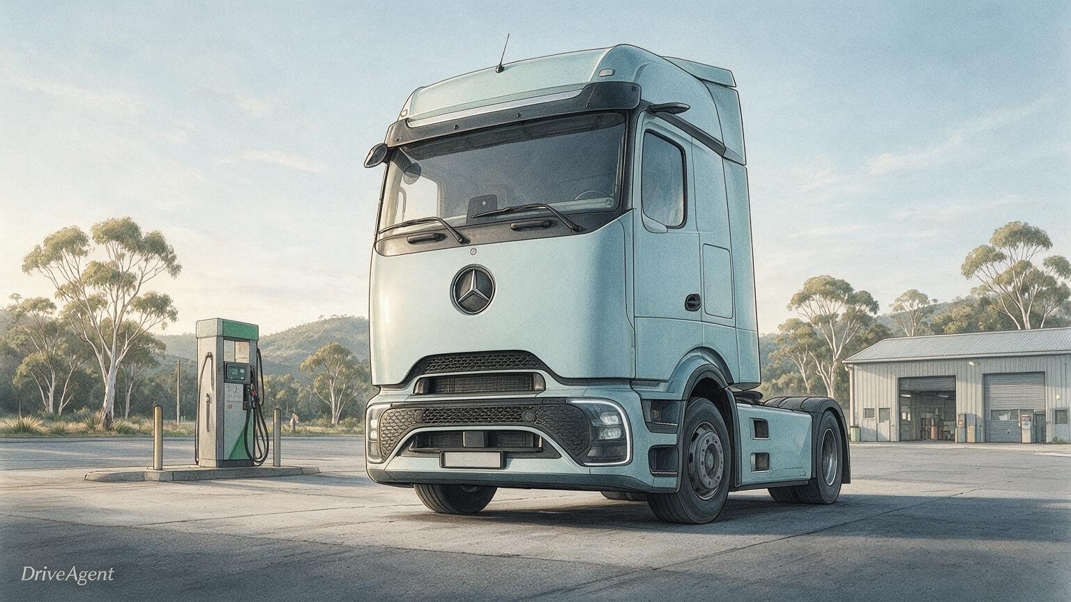 DriveAgent illustration of the Mercedes-Benz Actros ProCabin