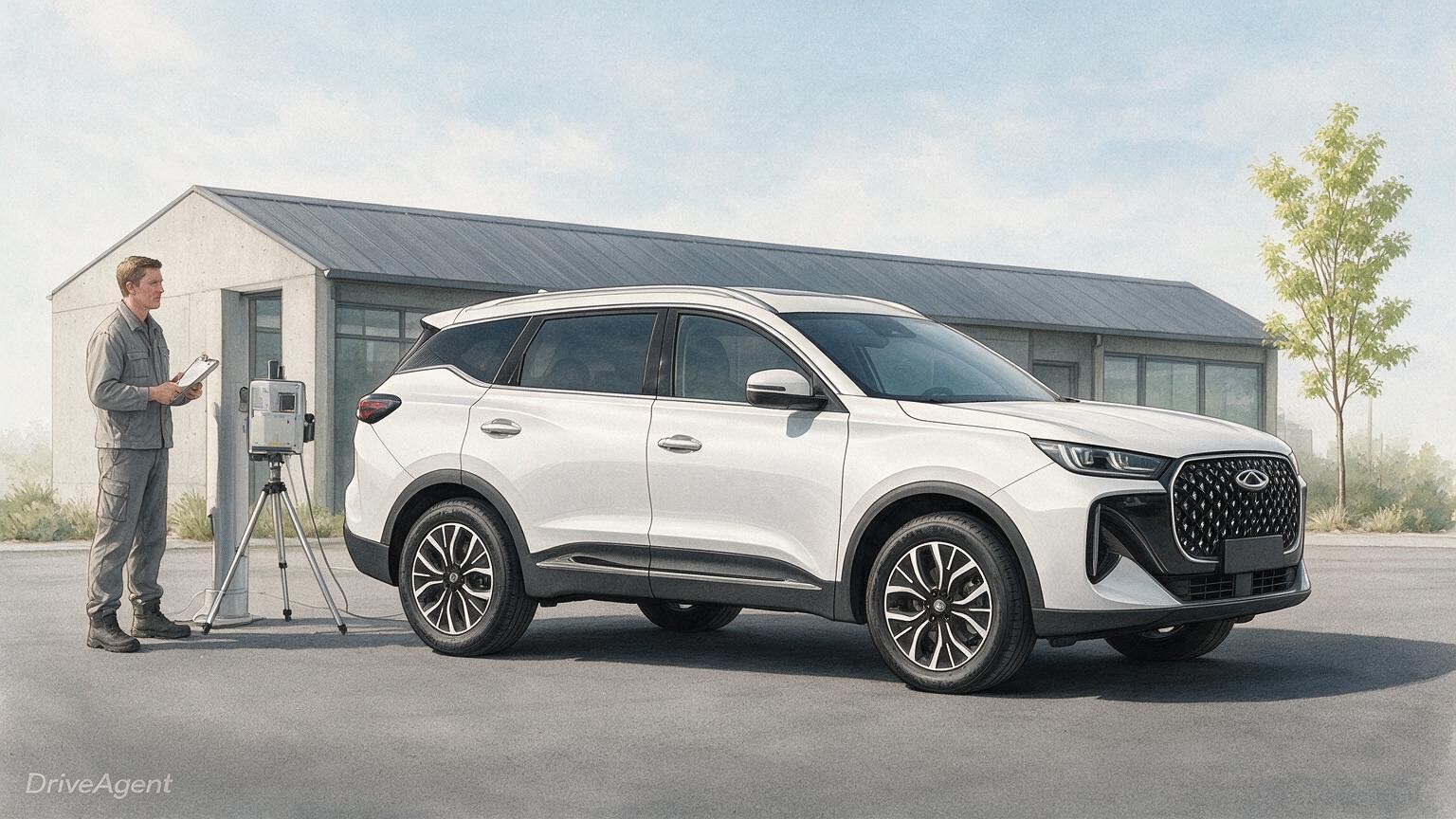 DriveAgent illustration of the Chery Tiggo 7