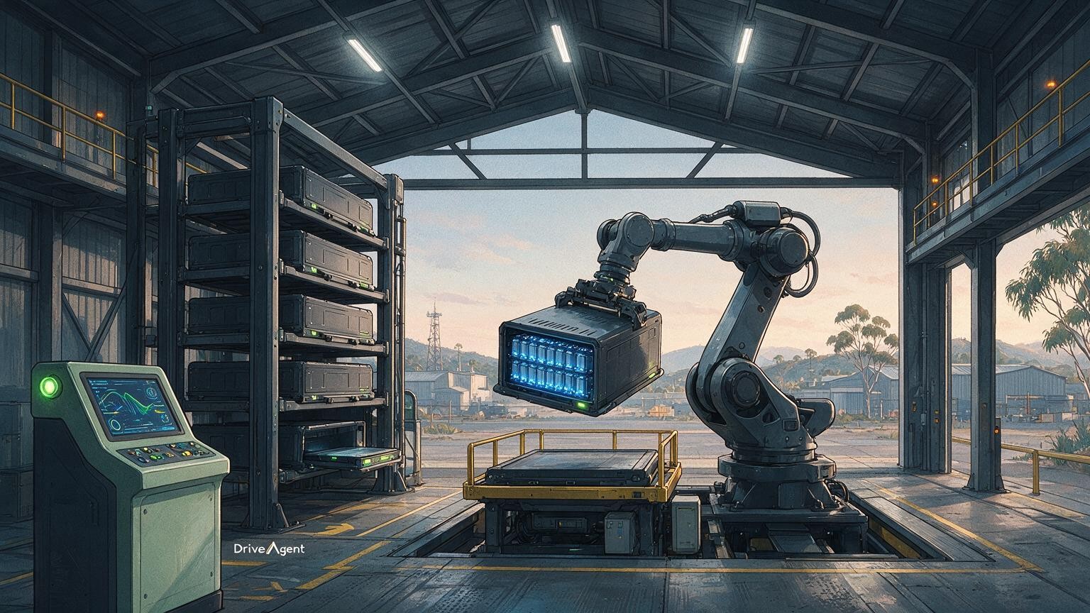 Concept illustration for: Huawei's Newcool joins CATL's Choco battery-swap ecosystem, with an Epicland model reportedly planned for 2027