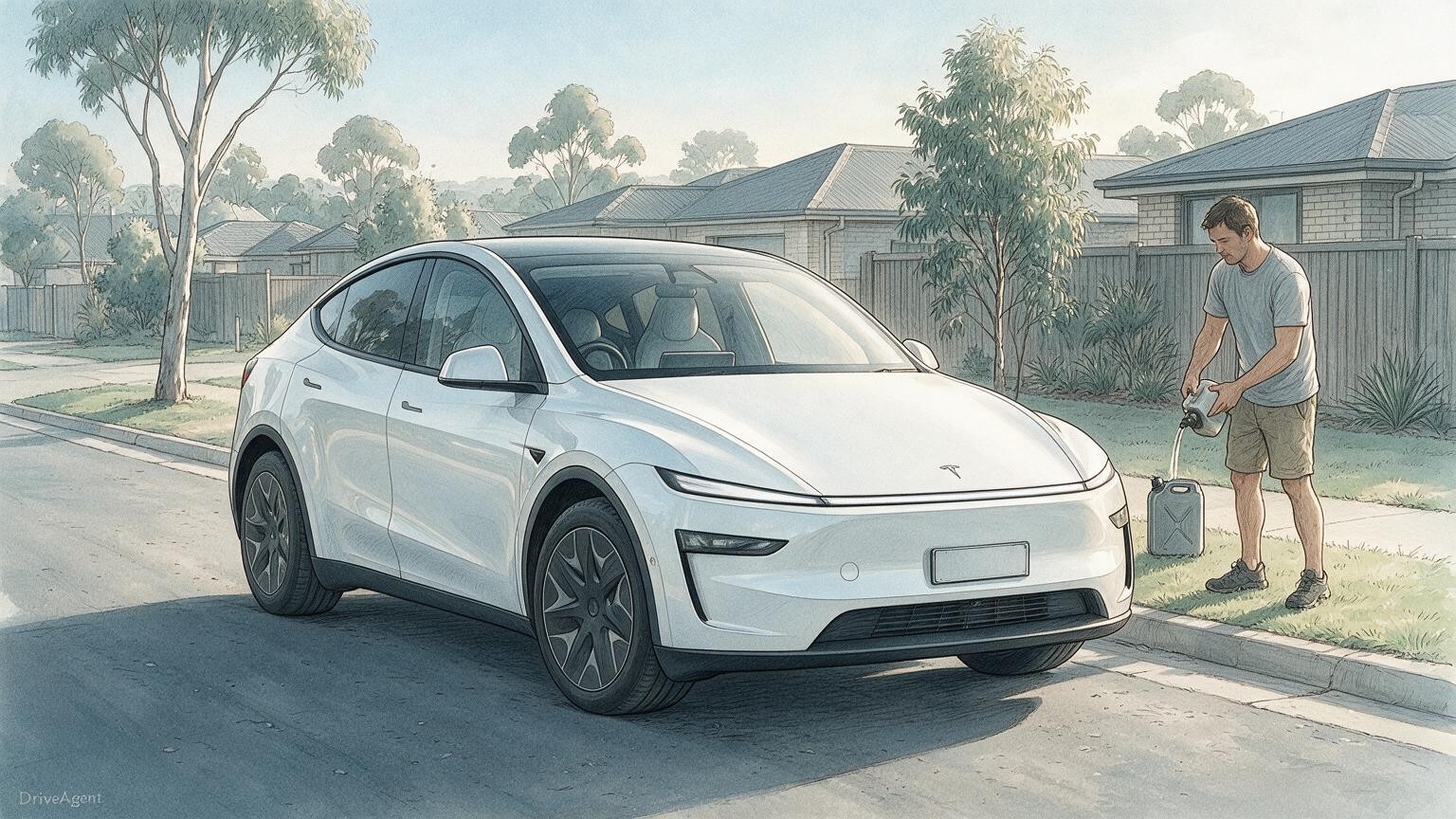 DriveAgent illustration of the Tesla Model Y