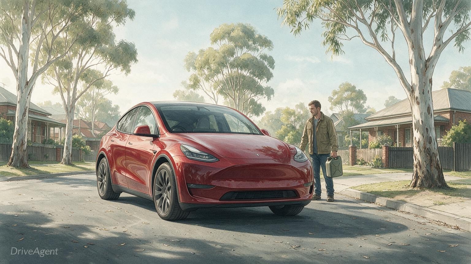 DriveAgent illustration of the Tesla Model Y