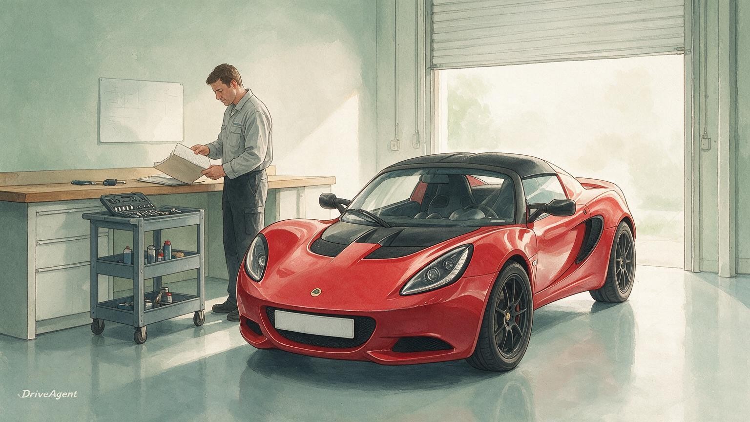 DriveAgent illustration of the Lotus Elise