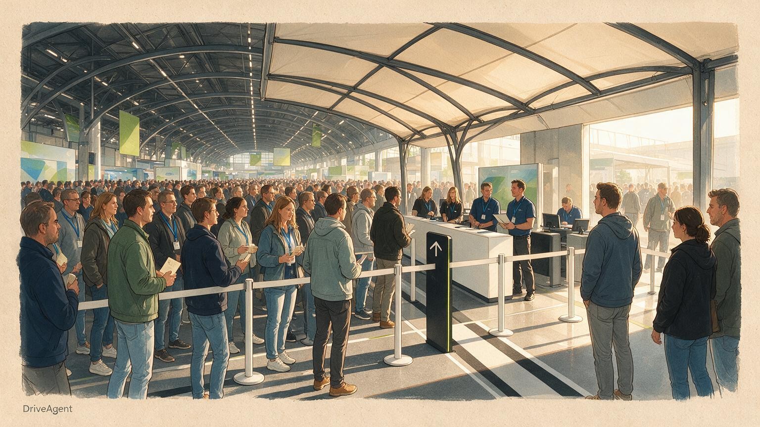 Concept illustration for: Paris Motor Show 2026 retrospective: 518,372 visitors, 6,000 test drives and a longer 2028 edition