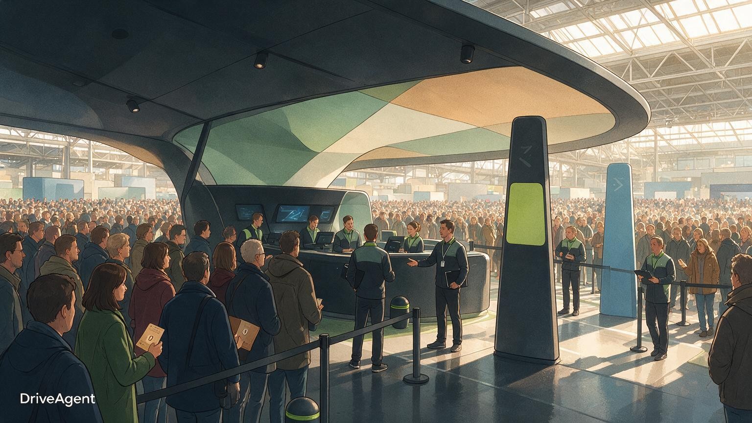 Concept illustration for: Paris Motor Show 2026 retrospective: 518,372 visitors, 6,000 test drives and a longer 2028 edition