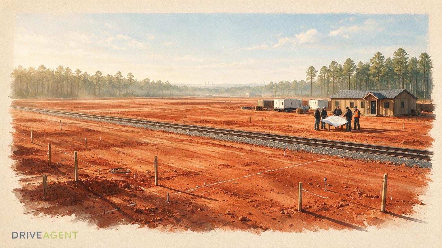 Concept illustration for: Audi plans first US factory at Middle Georgia Megasite with US$4 billion investment and 4,500 jobs