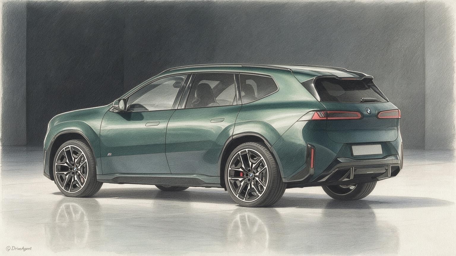 DriveAgent illustration of the BMW iX3 M60 xDrive