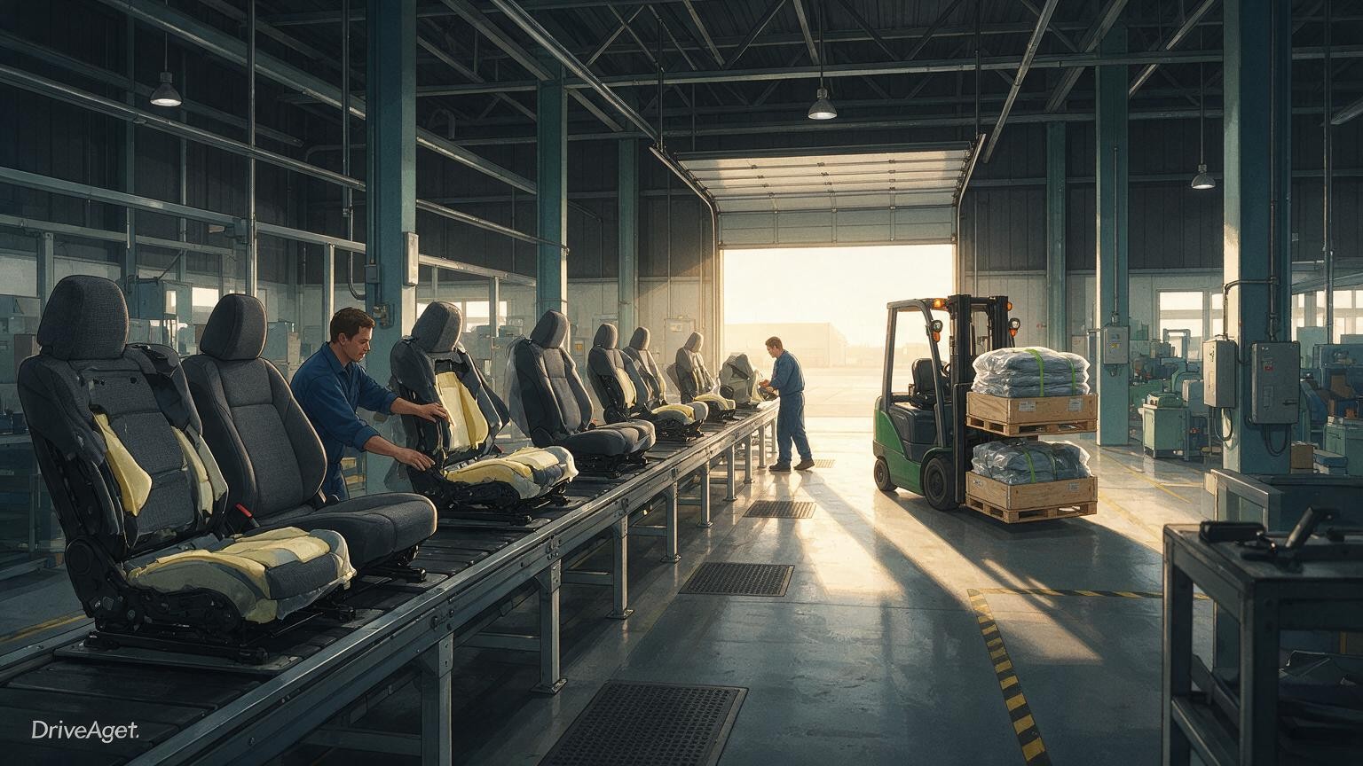 Concept illustration for: Brose Sitech to build first US seat plant in South Carolina to supply Scout Motors
