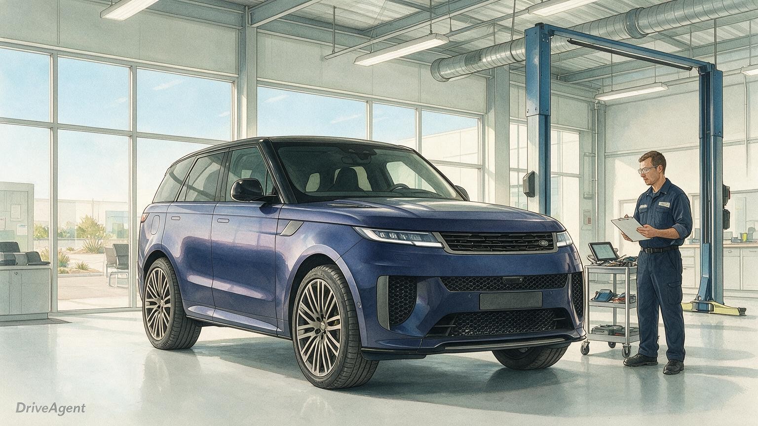 DriveAgent illustration of the Range Rover Sport SV