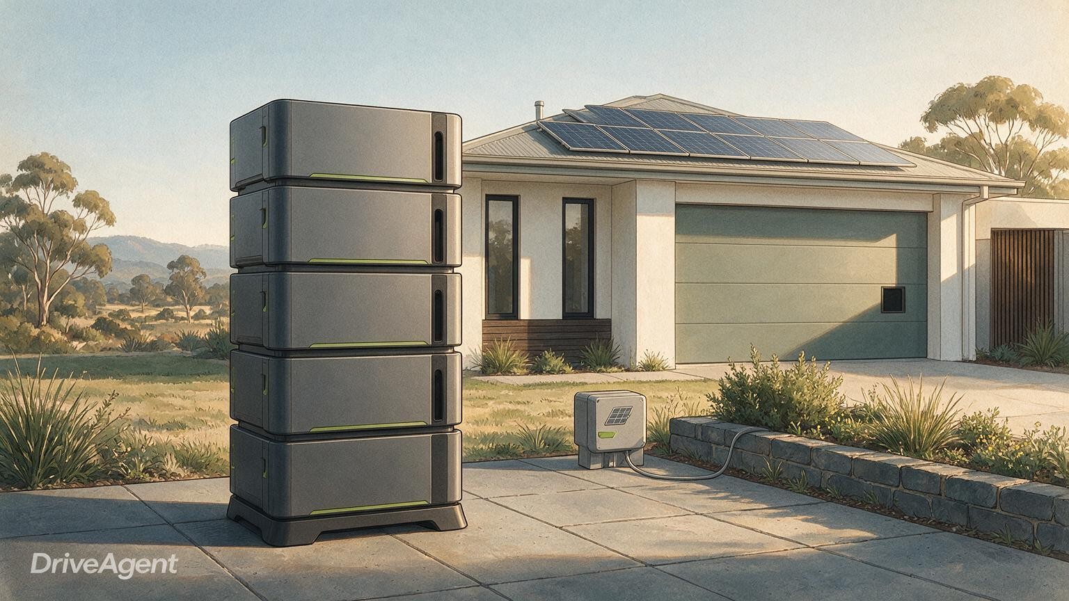 Concept illustration for: Anker Solix XE dual-cycle home battery: Australian and UK configurations differ on solar input and backup hardware