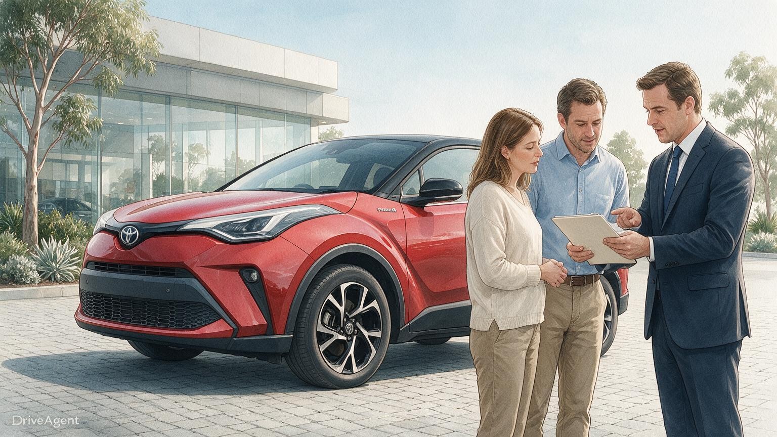 DriveAgent illustration of the Toyota C-HR