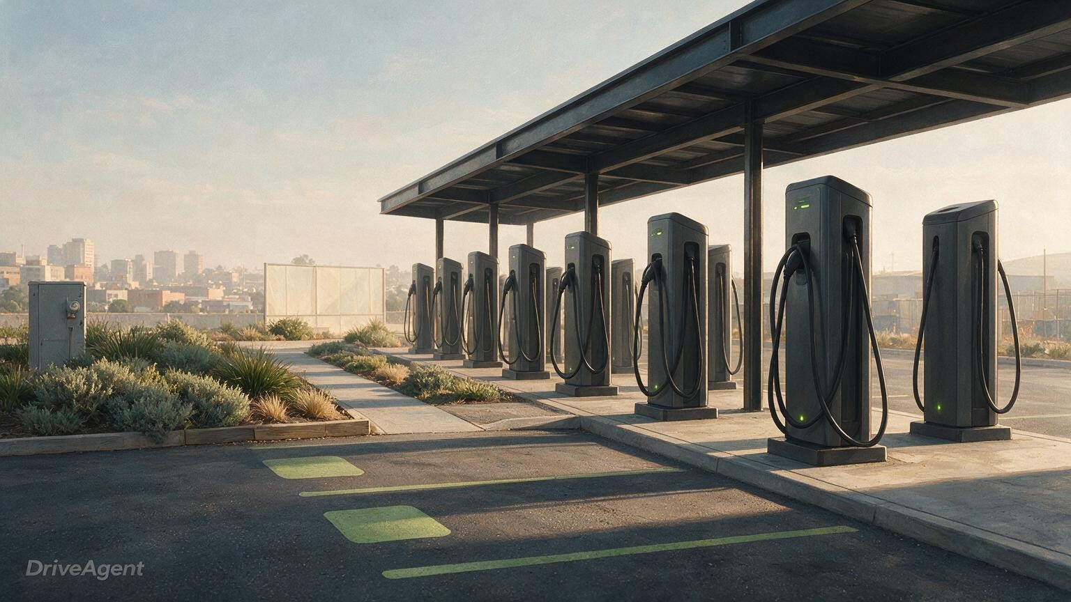 Concept illustration for: Australia's EV surge reshapes the market as Ember links electric cars to oil-import savings and charging networks strain to keep up