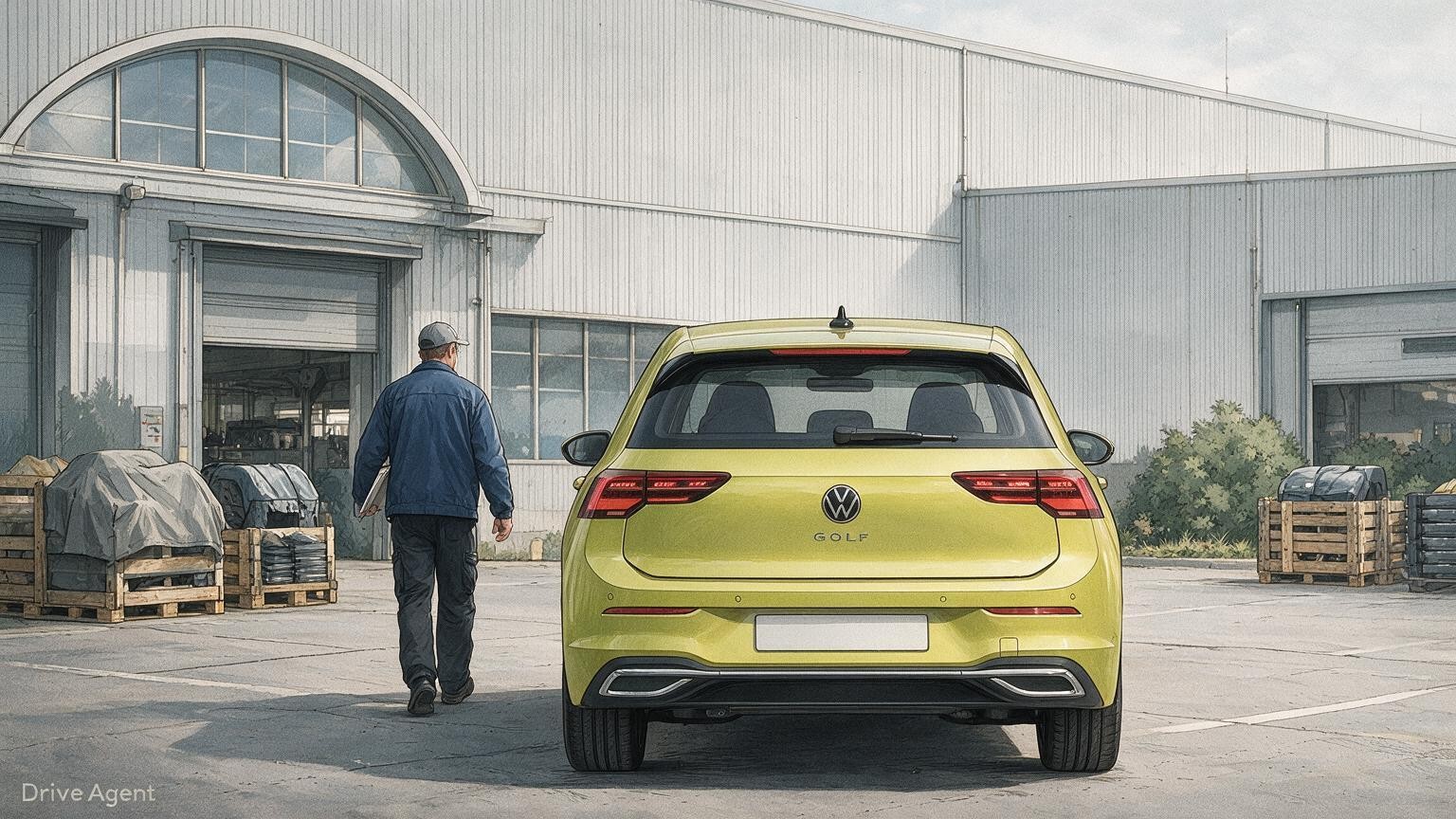 DriveAgent illustration of the Volkswagen Golf