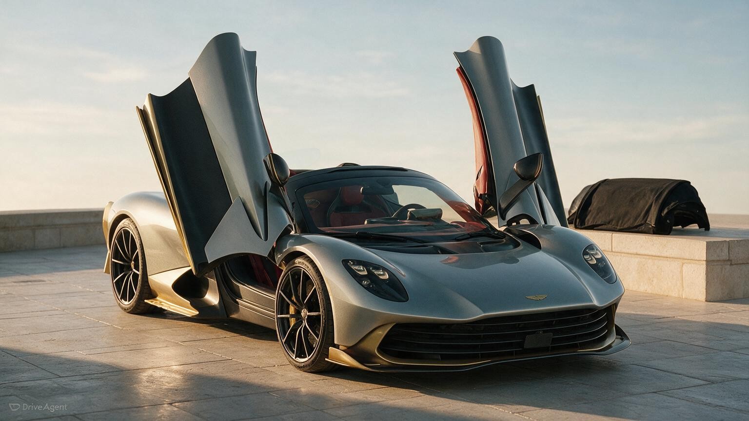 DriveAgent illustration of the Aston Martin Valhalla Spider