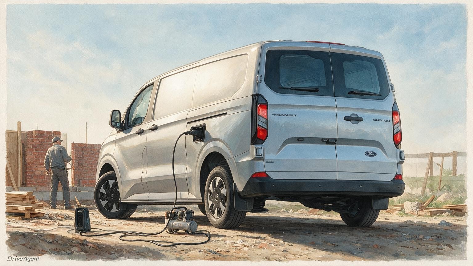 DriveAgent illustration of the Ford Transit Custom PHEV