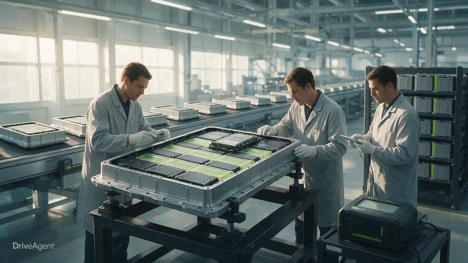 Concept illustration for: Svolt begins mass production of 100 kWh Dragon Armor semi-solid battery pack in Changzhou