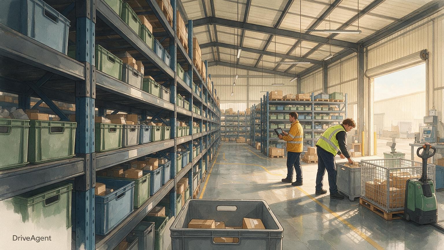 Concept illustration for: BYD Australia stocks more than 580,000 parts across four distribution centres to back growing customer fleet