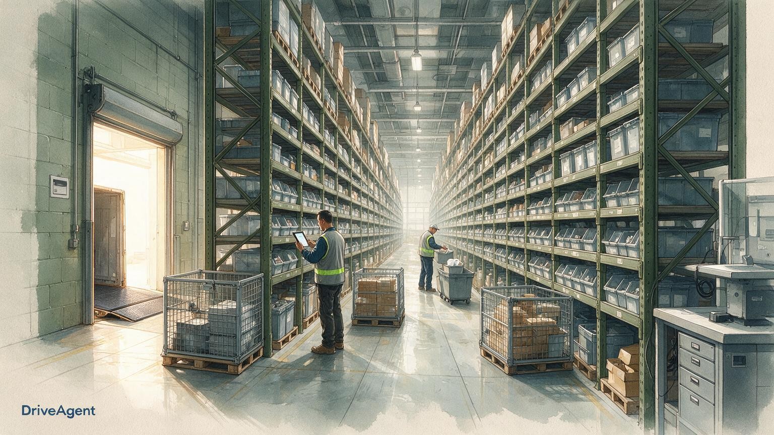 Concept illustration for: BYD Australia stocks more than 580,000 parts across four distribution centres to back growing customer fleet