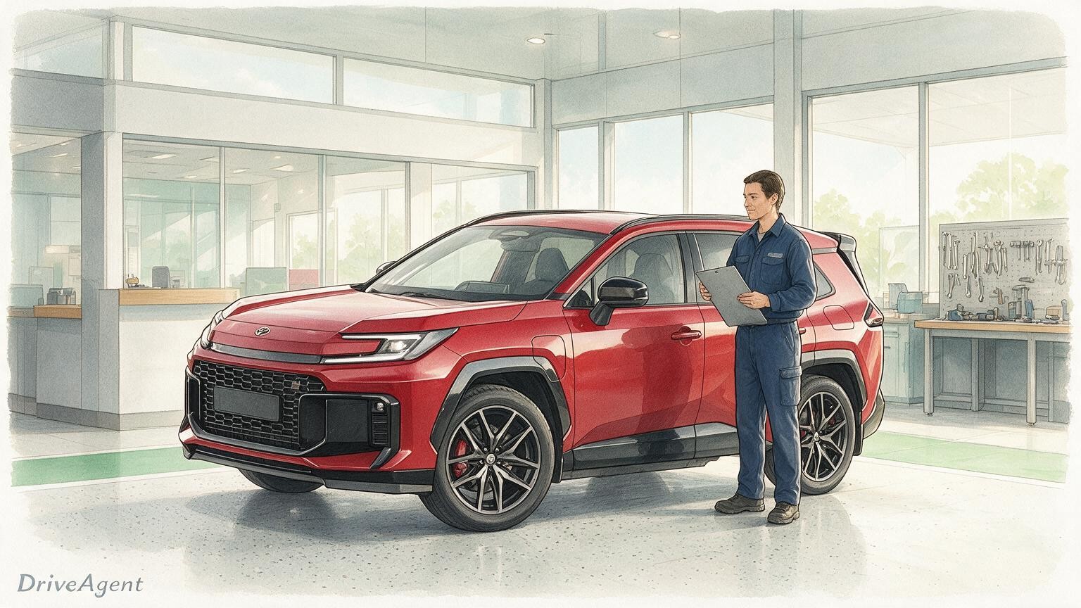 DriveAgent illustration of the Toyota RAV4 Plug-in Hybrid