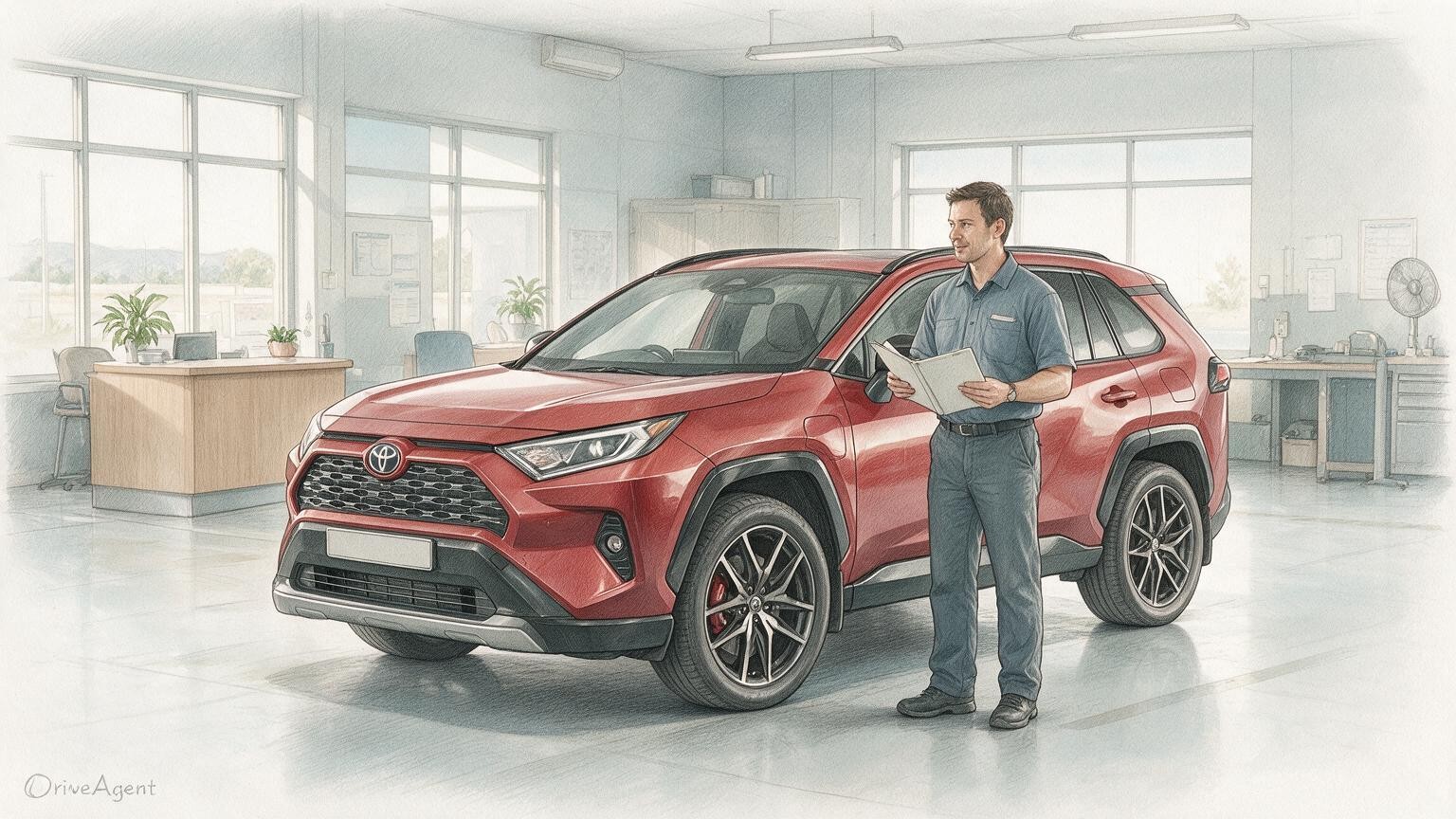 DriveAgent illustration of the Toyota RAV4 Plug-in Hybrid