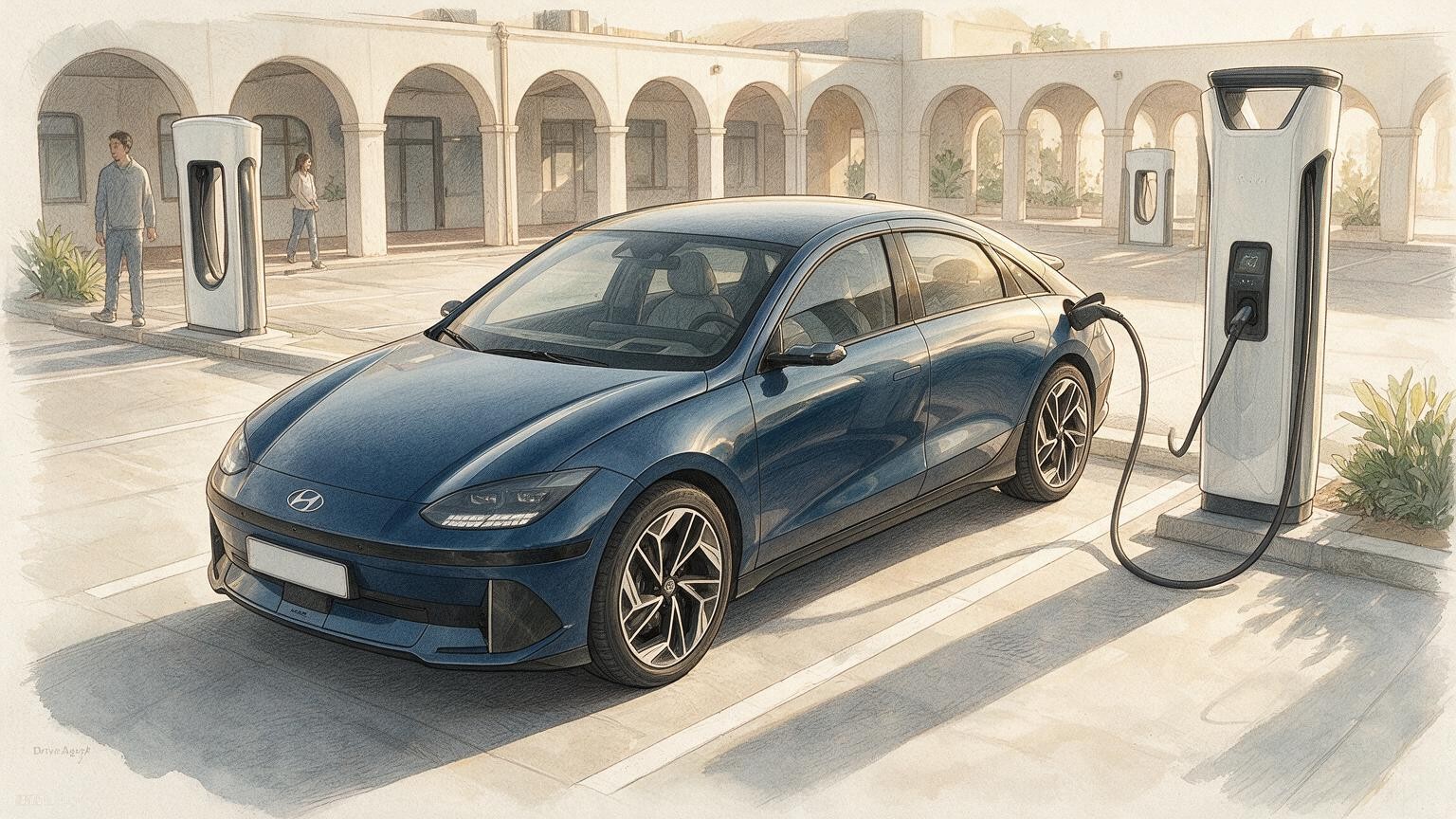 DriveAgent illustration of the Hyundai Ioniq 6