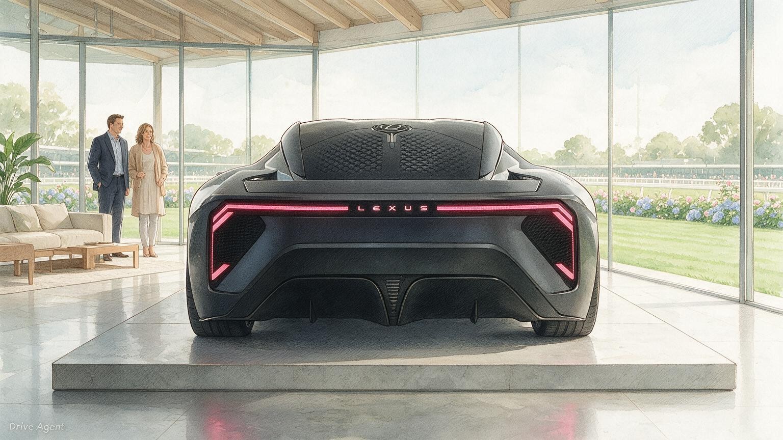 DriveAgent illustration of the Lexus LFA Concept