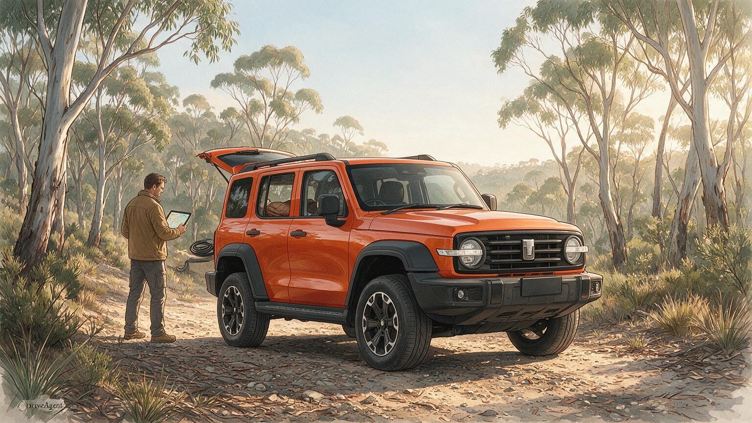 DriveAgent illustration of the GWM Tank 300 Ultra PHEV