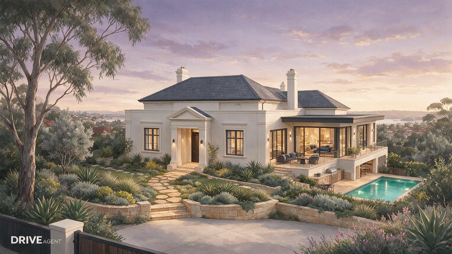 Concept illustration for: Former Trivett boss Greg Duncan sells renovated Bellevue Hill home for about $31 million